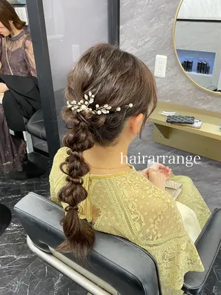 ロング ヘアアレンジ エクステ🩵ブリーチ 韓国ヘア🩵KAEのヘアスタイル