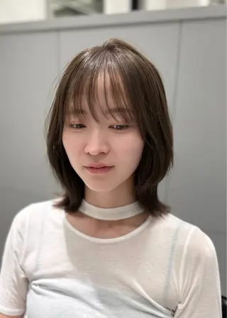 ミディアム 明松 功喜のヘアスタイル