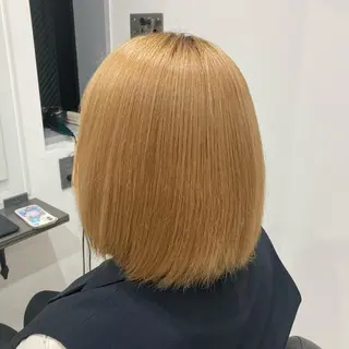 ミディアム パーマ ピンクカラー🎀 米津 美佑のヘアスタイル