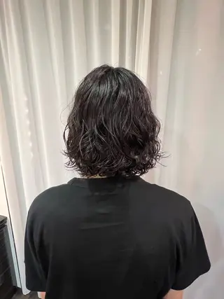 ショート パーマ メンズ gimmick 自由が丘所属・原中 亮汰のヘアスタイル