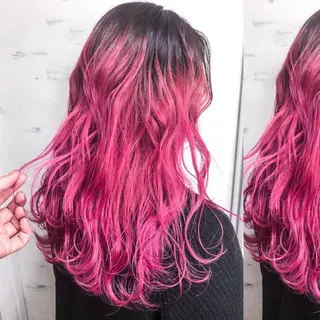 セミロング カラー BOX mico.のヘアスタイル