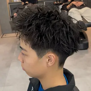 ショート ヘアアレンジ メンズ 【札幌メンズ特化】 🔥RIKU🔥のヘアスタイル