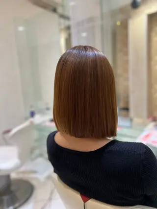 ショート カラー ボブ/ハイトーン髪質 改善/越谷✨クラモチのヘアスタイル