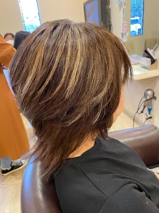 ミディアム カラー アンプヘアー  西京極店所属・unpeuhair/ 宮岡　光希のその他イメージ