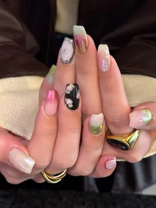 ネイル nail salon supe_所属・supe_ 八幡🐺*❅·̩͙のネイルデザイン