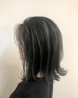 ミディアム カラー 透明感カラー* レイヤー/清水大地のヘアスタイル