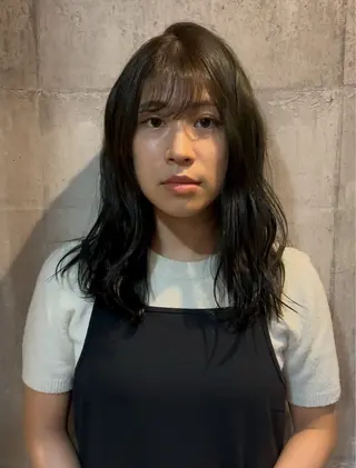 セミロング Nagi ブリーチモデル募集のヘアスタイル