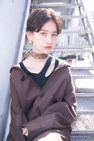 ショート カラー 髪質改善/艶髪特化 /柔らかさ/清水翔矢のヘアスタイル