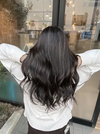 ロング カラー ヘアアレンジ Belle hair Design青野大貴のヘアスタイル