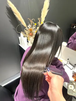 ロング パーマ 髪質改善/縮毛矯正 艶カラー/珠聡のヘアスタイル