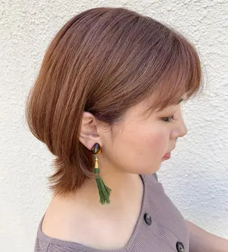 ショート 透明感ハイライト◎ 伊藤夏海のヘアスタイル