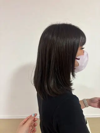 ミディアム Hairs Gallery所属・透明感カラー✨南 津麦のヘアスタイル