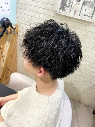 ショート パーマ メンズ CORE(コア)新宿所属・CORE masaのヘアスタイル
