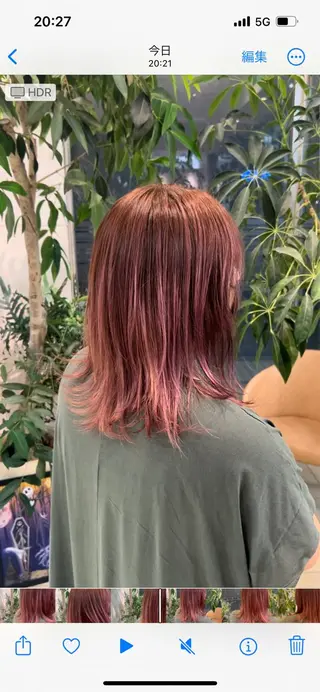 ミディアム カラー ヘアアレンジ Ash瀬谷 長嶋零のヘアスタイル
