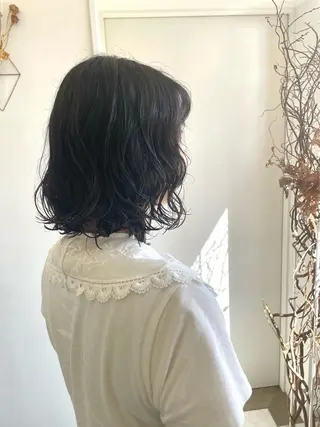 セミロング パーマ 長町/酸性ストレート /曲がる縮毛矯正のヘアスタイル