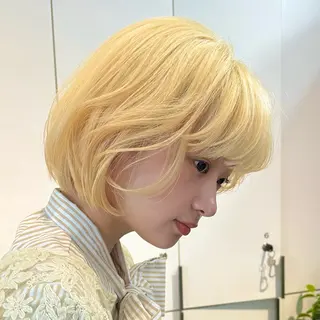 ショート レイヤー/パーマ/ 艶カラー/💚千琴のヘアスタイル