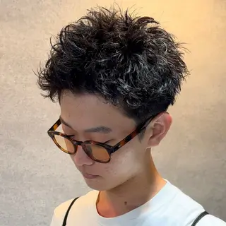 パーマ メンズ 渋谷サーフカール アメカジ美容師のヘアスタイル