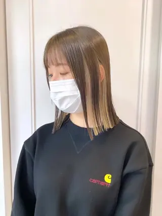 ミディアム Ayuna /透明感カラーのヘアスタイル