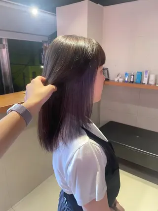 セミロング カラー 🐺ウルフオタク🐺 ハイトーン/moeのヘアスタイル