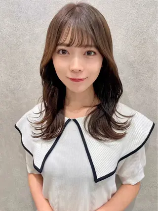 セミロング カラー ✨艶髪✨ 可西 凜々子のヘアスタイル