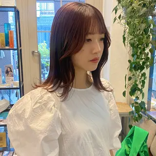 ミディアム カラー noa/ 渋谷のヘアスタイル