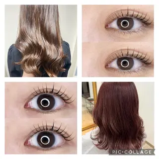 セミロング カラー AnFye une qatllのヘアスタイル