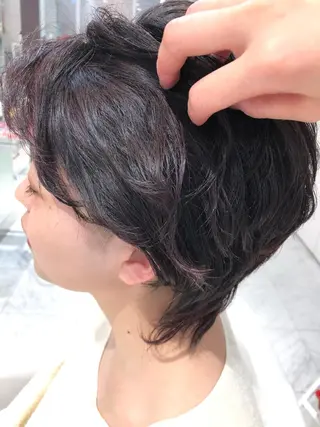 ショート カラー renjishi所属・kaho.🌿 ショートヘア⭐️のヘアスタイル