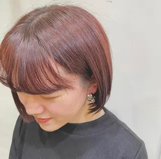 ショート カラー みやび🫧髪質改善 🫧透明感カラー🫧のヘアスタイル