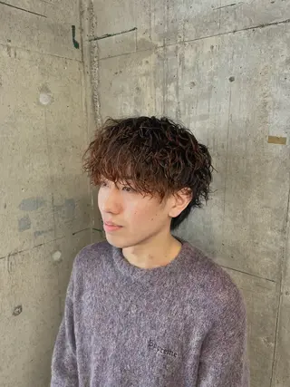 ショート カラー パーマ メンズ 🎧【パーマ師】 SOUMA🎧のヘアスタイル