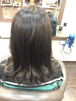 ミディアム カラー パーマ 高橋 隆一のヘアスタイル