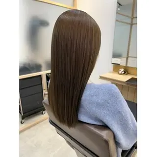 ミディアム カラー AROMA awanoのヘアスタイル