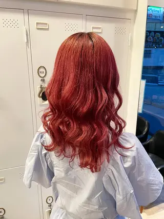 セミロング カラー 大阪長居🌱野見山 卓也のヘアスタイル