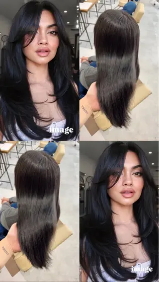 ロング カラー Ouka/Wカラー/ 大人艶カラーのヘアスタイル