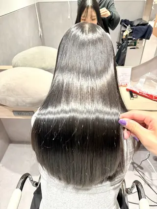 ロング カラー パーマ ヘアアレンジ salowin新宿East3階所属・艶美髪/髪質改善 /縮毛矯正/木元渓太のヘアスタイル