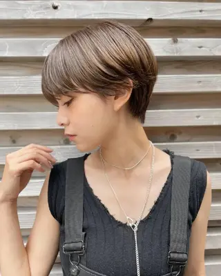 カラー ショート ヘアアレンジ GiseL 博多 ジゼル　博多のヘアスタイル