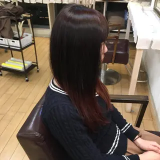 ミディアム セミロング ロング カラー 縮毛矯正・髪質改善 人気No1🩶北島のヘアスタイル