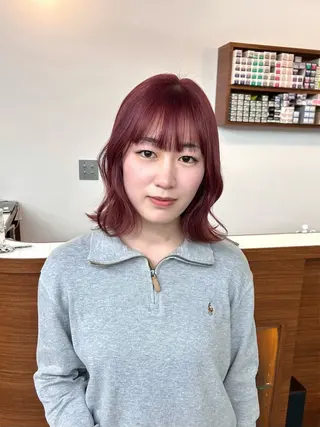 ロング カラー 大阪梅田/ イマムラミヅキのヘアスタイル