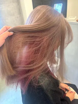 ロング 韓国ハイトーンカラー kana♡のヘアスタイル