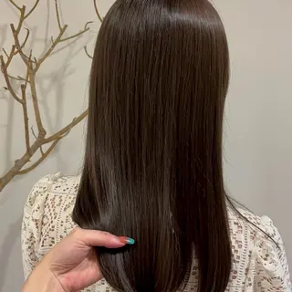 セミロング カラー CHAINON×FeM#所属・名駅/sHiHo/透 明感カラー✨🎀/のヘアスタイル