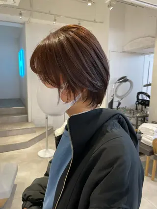 ショート カラー 🇰🇷カルマパーマ kaito🇰🇷のヘアスタイル