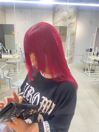 セミロング カラー qulim所属・前橋 姫奈のヘアスタイル