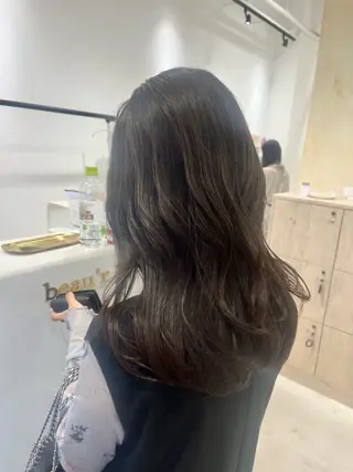 ロング カラー ボブ/美髪矯正 /佐藤　奈巳のヘアスタイル