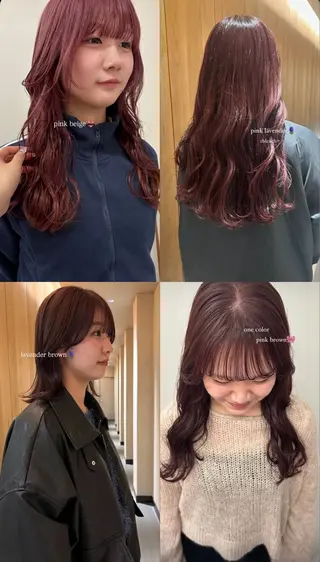 カラー 船越 愛のヘアスタイル