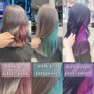 セミロング カラー ヘアアレンジ メンズ キッズ お悩み解決美容師 💐AMIのヘアスタイル