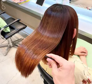 ミディアム パーマ ✨髪質改善職人✨ デザインカラー/若林のヘアスタイル