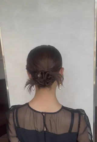 ミディアム ヘアアレンジ 都築 明日香のヘアスタイル