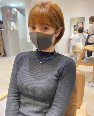 ショート カラー レイヤー／ショート 似合わせ🥇のヘアスタイル