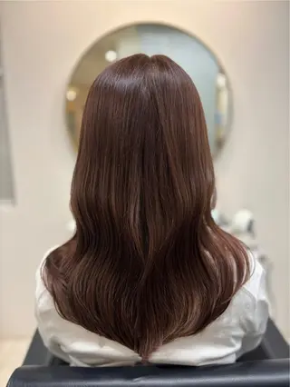 セミロング カラー レイヤーカット🍒韓 国ヘア🍒ひかりのヘアスタイル