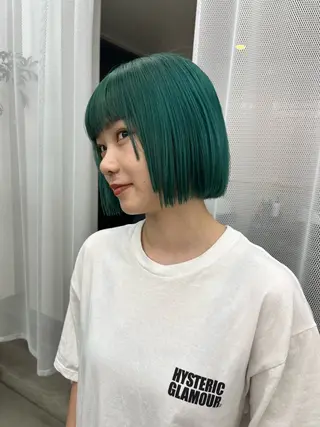 ショート レイヤー/ケアパーマ /ニュアンス/モードのヘアスタイル