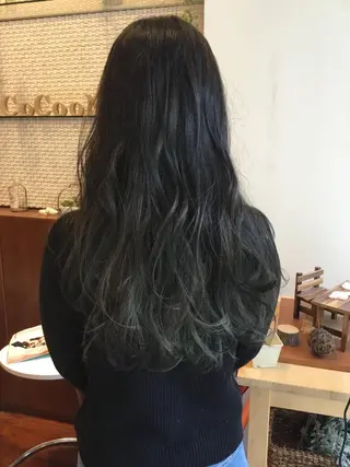 ロング カラー CoCooN 店長 さのえみのヘアスタイル
